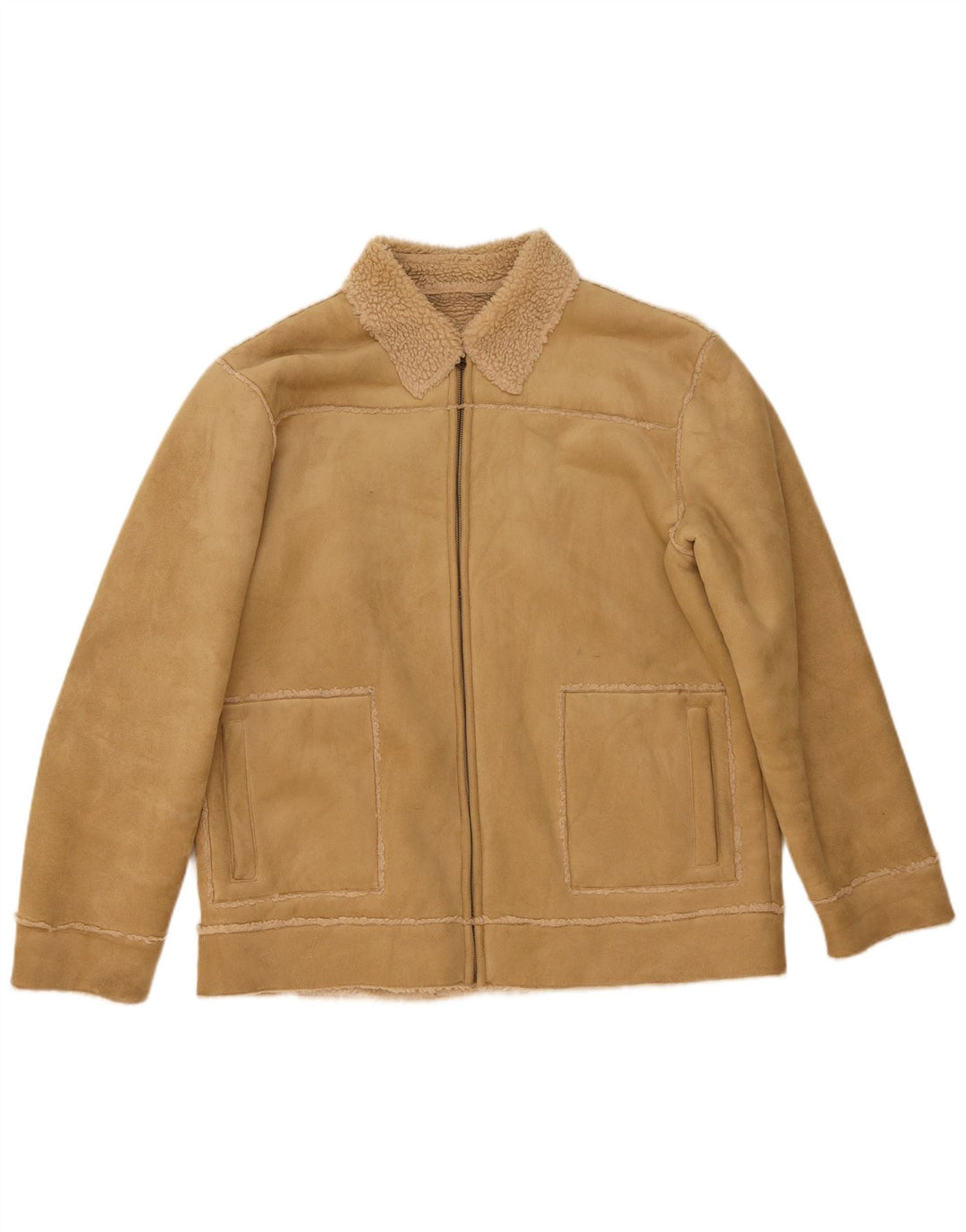 Giacca Sherpa da uomo St. Bernard UK 40 Large Beige Poliestere