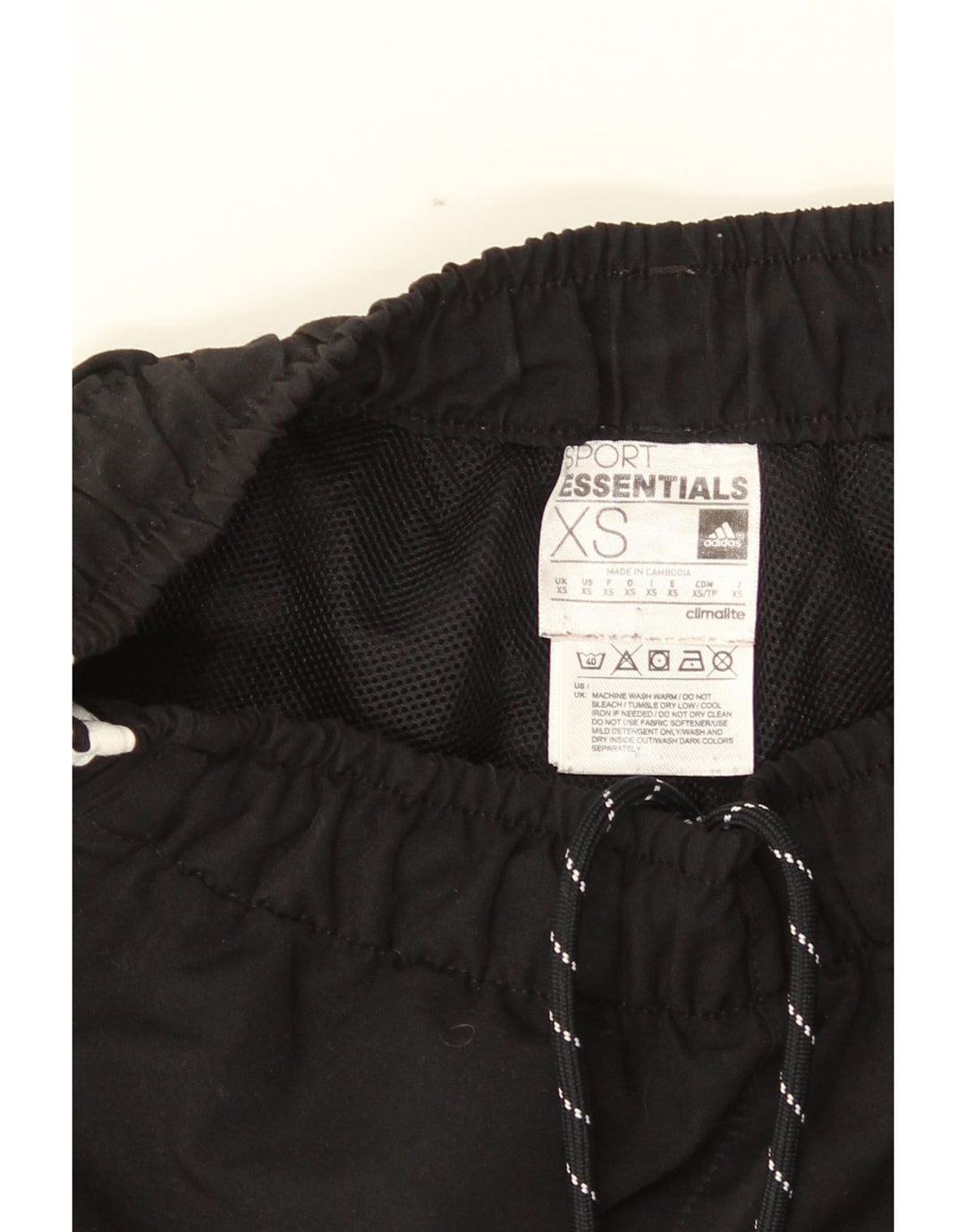 Pantaloncini sportivi Adidas Climalite da uomo XS poliestere nero