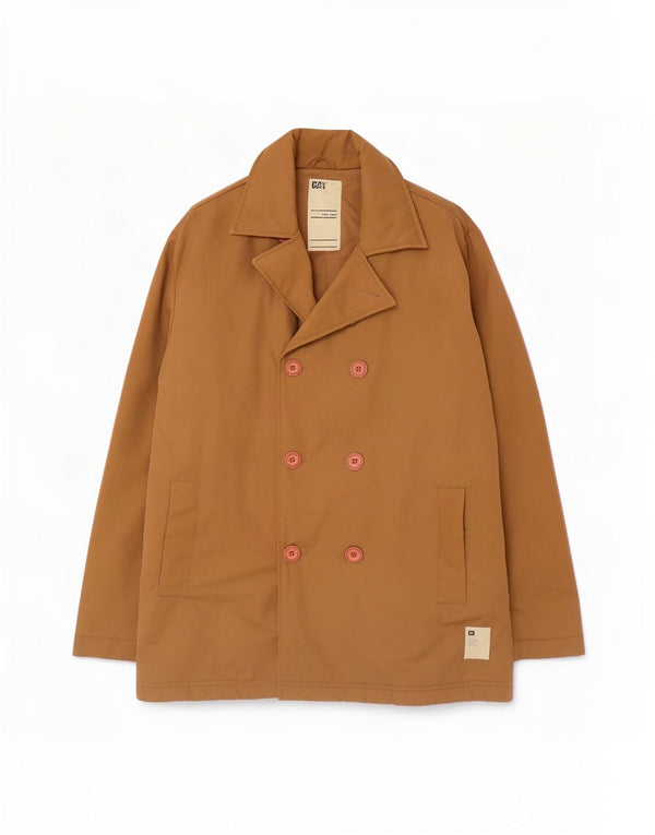 Cappotto da marinaio da uomo Caterpillar UK 38 Poliestere beige medio