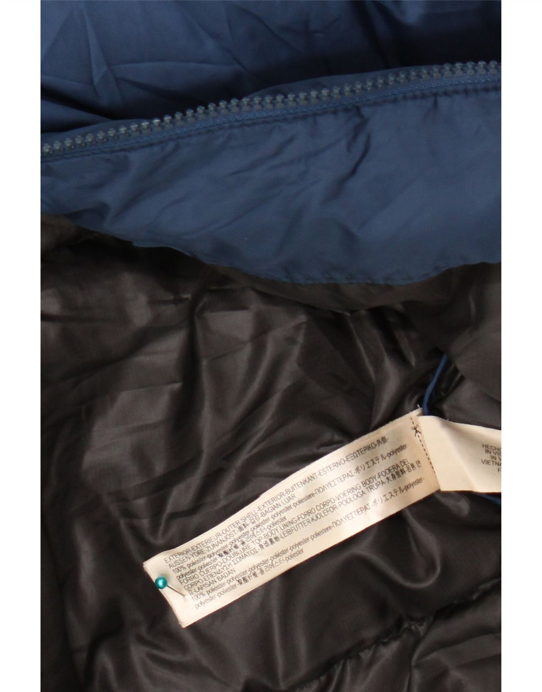 Massimo Dutti Giacca imbottita da uomo UK 40 Large Blu Navy Poliestere