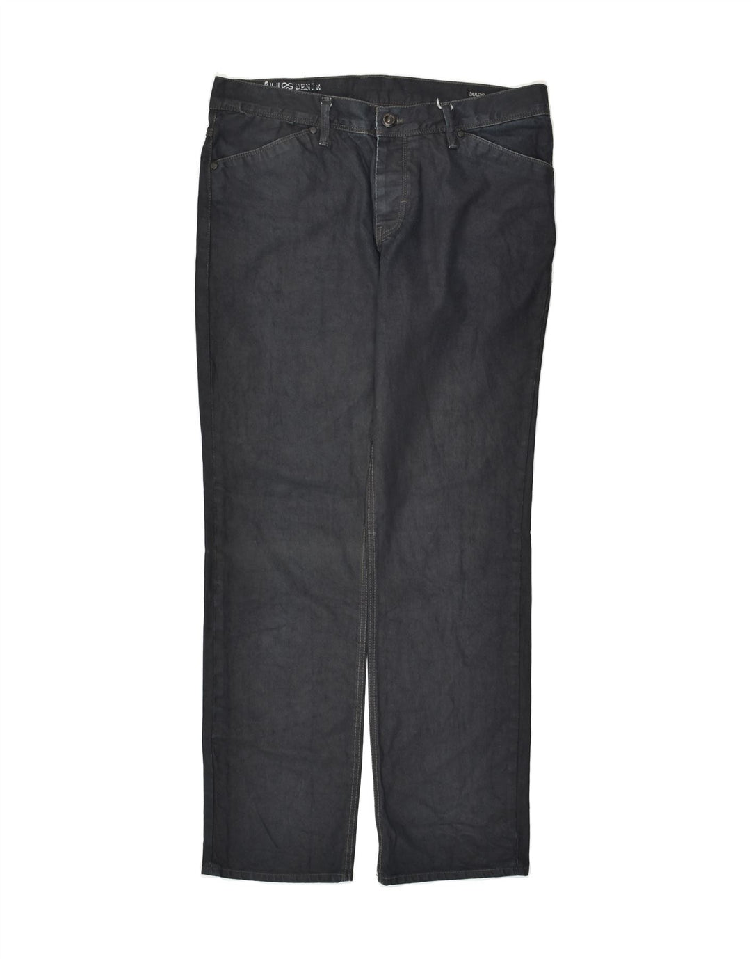 JULES Womens Straight Jeans EU 44 XL W36 L33 Black Cotton | Vintage Jules | Thrift | Second-Hand Jules | Used Clothing | Messina Hembry 