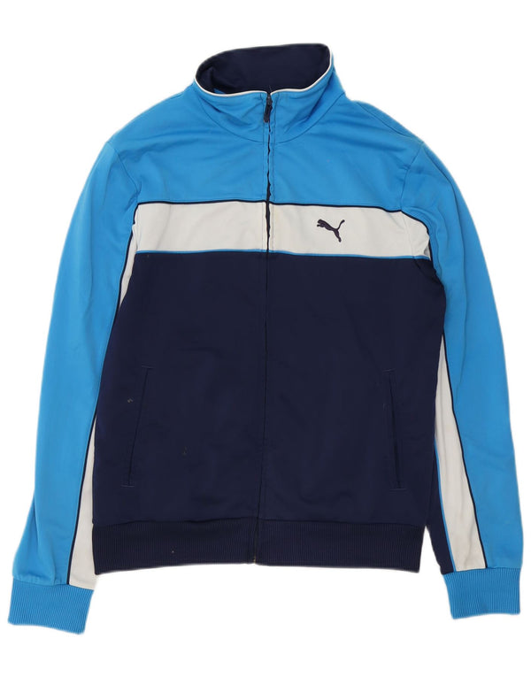 Giacca da tuta da uomo Puma Medium Blu Navy Colourblock