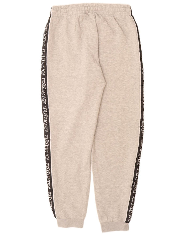 Pantaloni da tuta con grafica Kappa da donna Joggers UK 14 Large Grigio Cotone