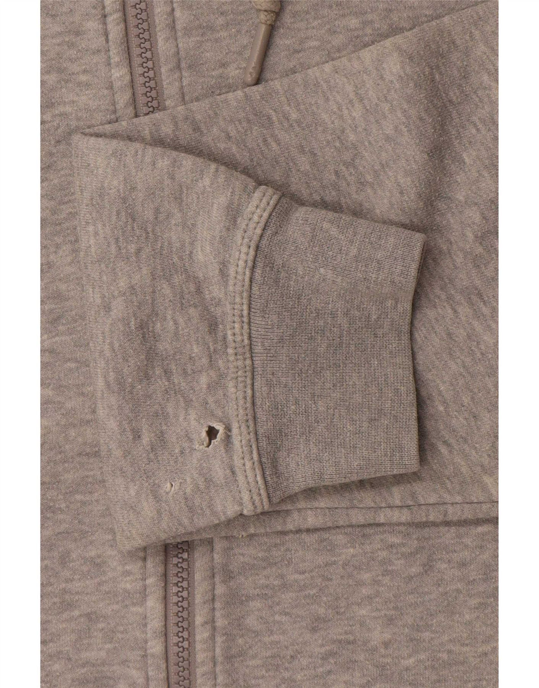 Felpa con cappuccio e zip Nike da uomo, piccola, in cotone grigio screziato