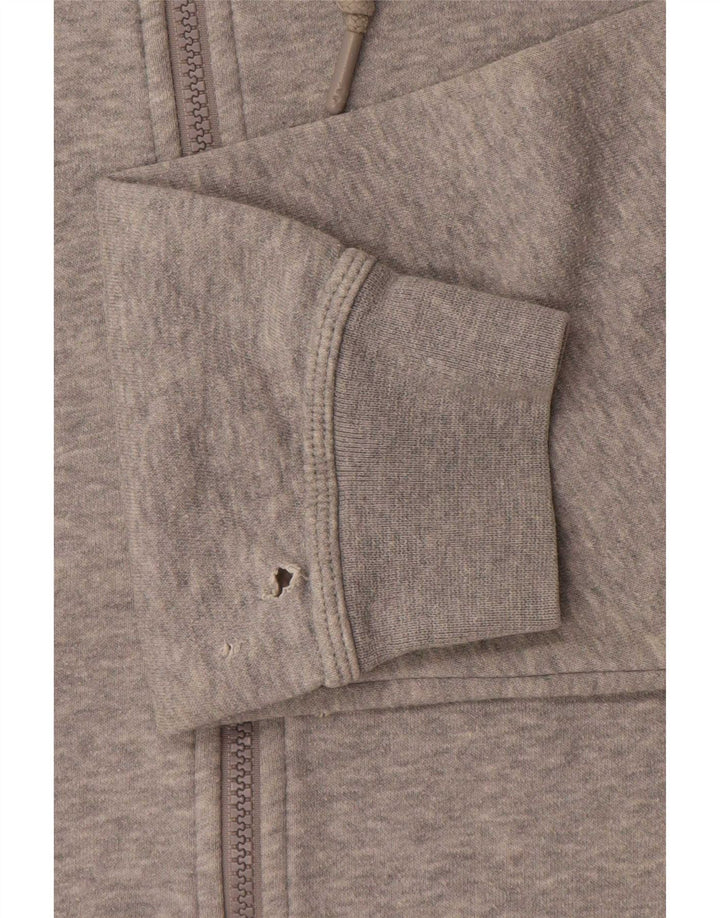 Felpa con cappuccio e zip Nike da uomo, piccola, in cotone grigio screziato