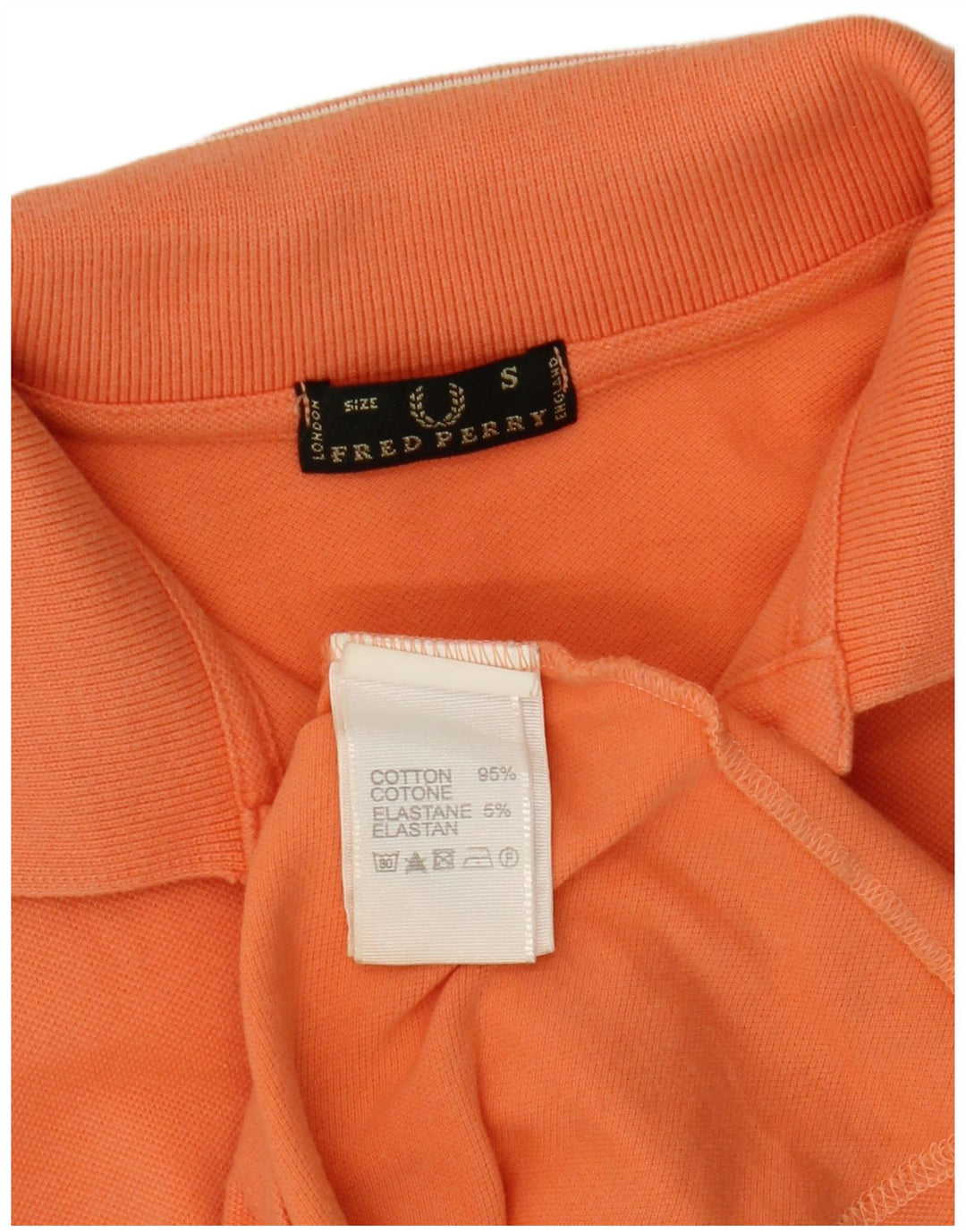 Polo da donna Fred Perry UK 10 piccola in cotone arancione