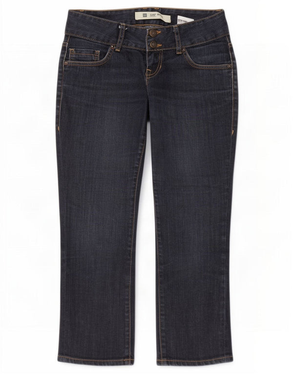 Jeans corti da donna Gap US 1 XS W28 L24 cotone blu navy