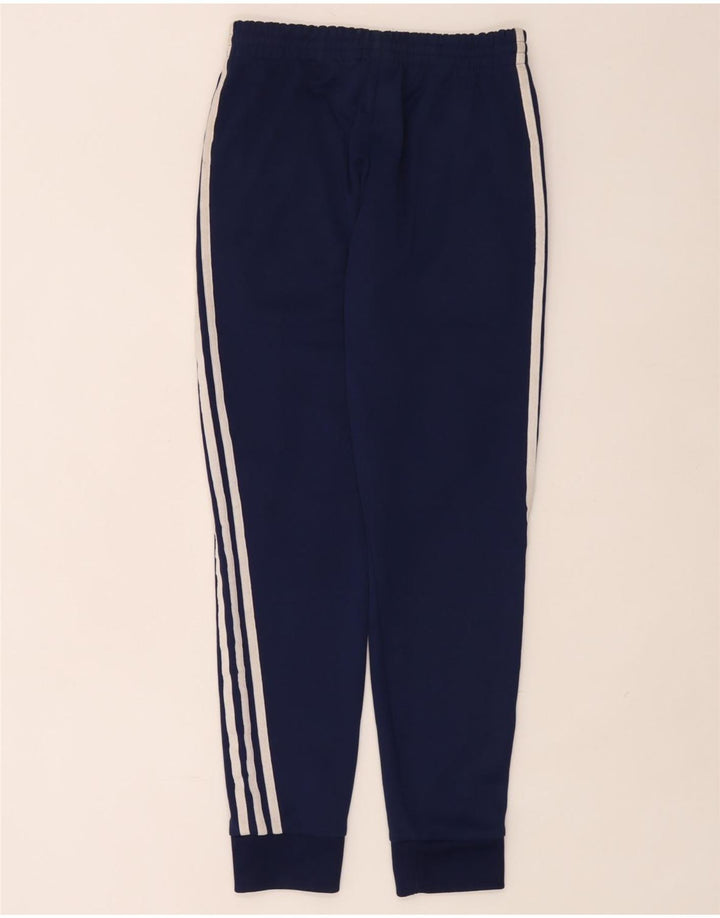 Pantaloni da tuta da uomo Adidas Joggers medi in poliestere blu navy