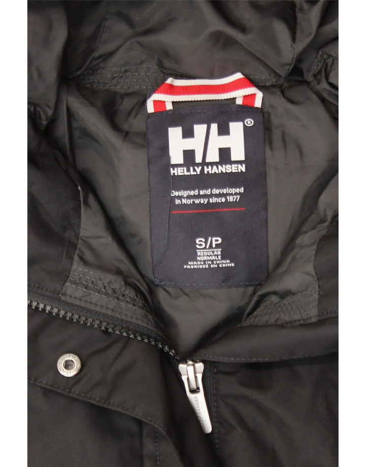Cappotto imbottito con cappuccio da donna Helly Hansen UK 10 piccolo poliestere nero