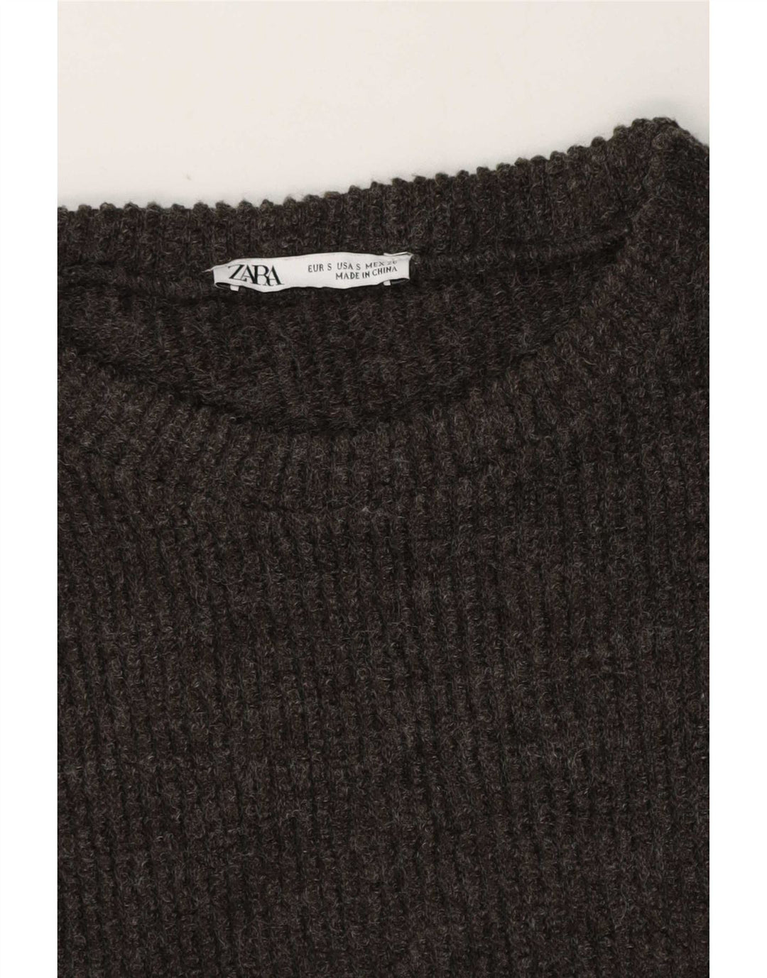T-shirt oversize da donna Zara UK 10 piccola grigia