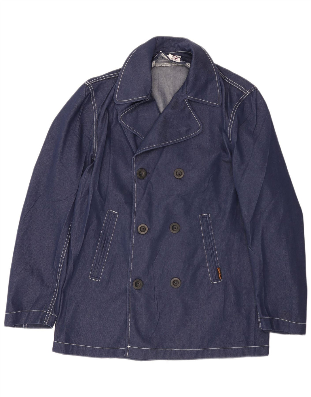 Cappotto da marinaio da uomo Take Two UK 40 grande poliestere blu navy
