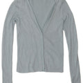 Maglione cardigan da donna Zara UK 12 Rayon blu medio