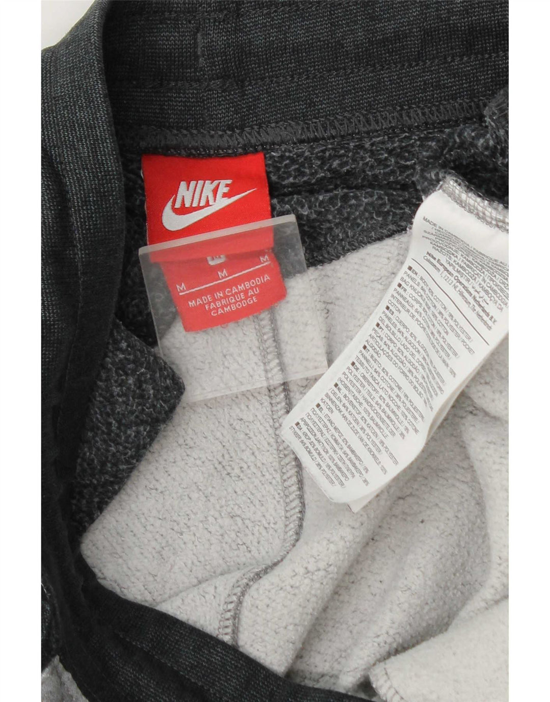 Pantaloni da tuta da uomo Nike Joggers in cotone color block grigio medio