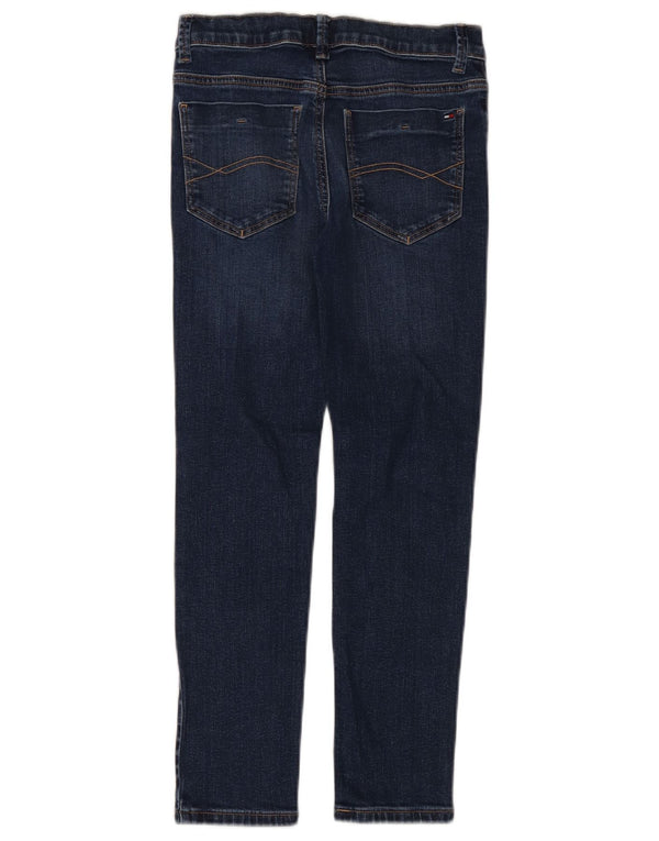 Tommy Hilfiger Ragazzi Slim Jeans 9-10 anni W24 L25 Blu Cotone