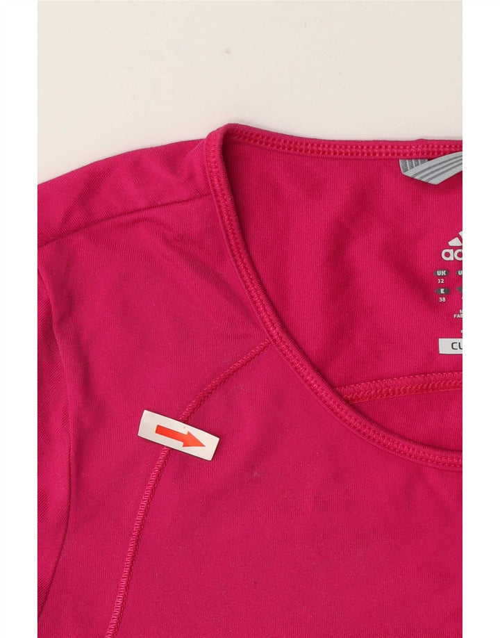 Maglietta Adidas Climalite da donna Top UK 12 rosa medio