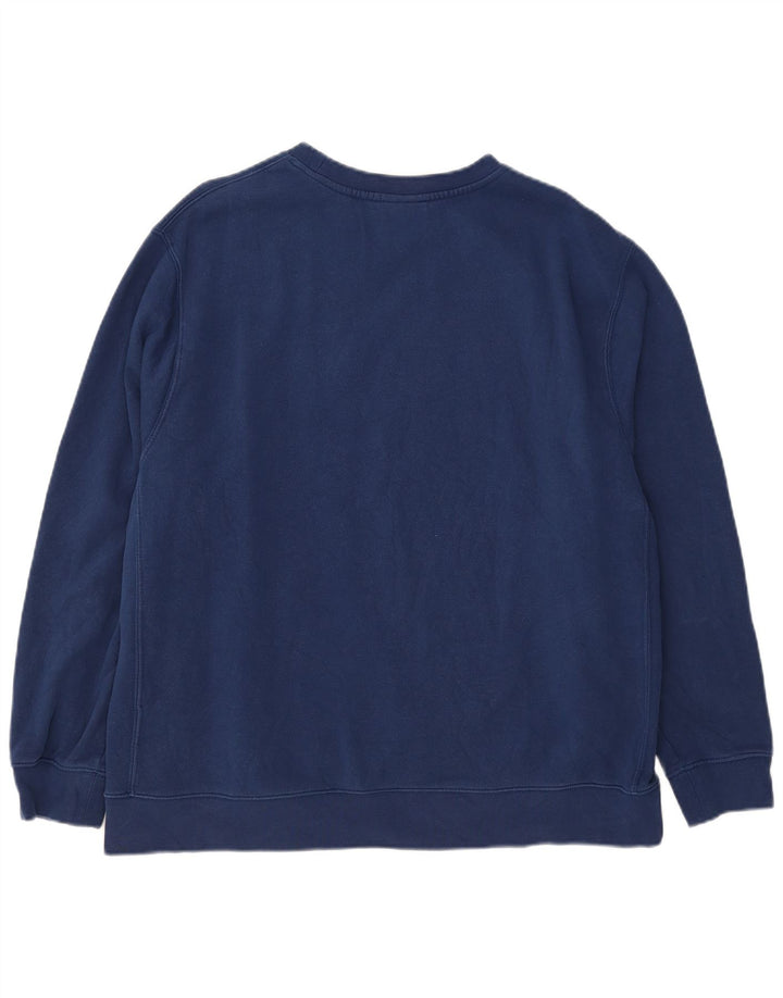 Felpa grafica da uomo Nike Jumper XL blu navy in cotone