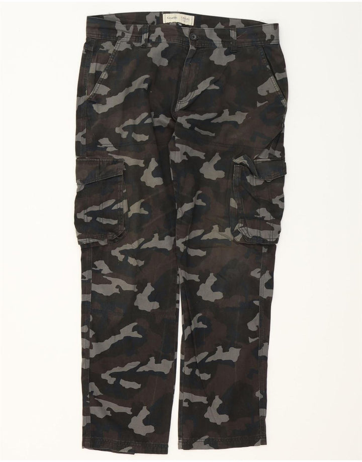 Pantaloni cargo da uomo George W36 L32 in cotone mimetico multicolore