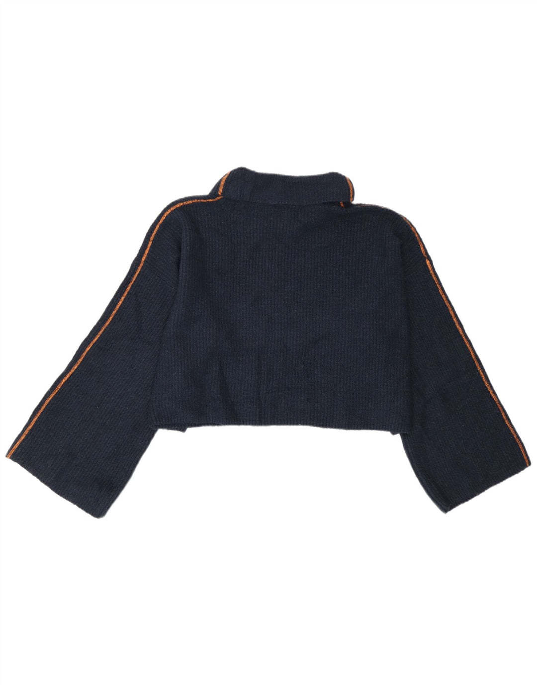 Maglione maglione oversize da donna con collo alto Topshop UK 12 medio blu navy