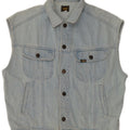 Gilet in denim da donna LEE UK 14 grande cotone blu