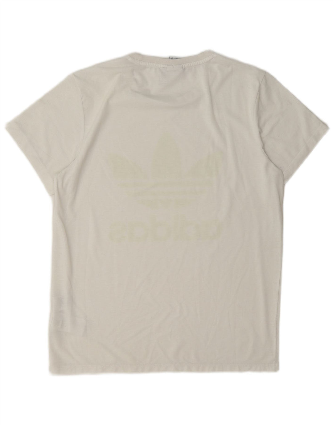T-shirt grafica oversize da donna Adidas UK 8 piccola bianca