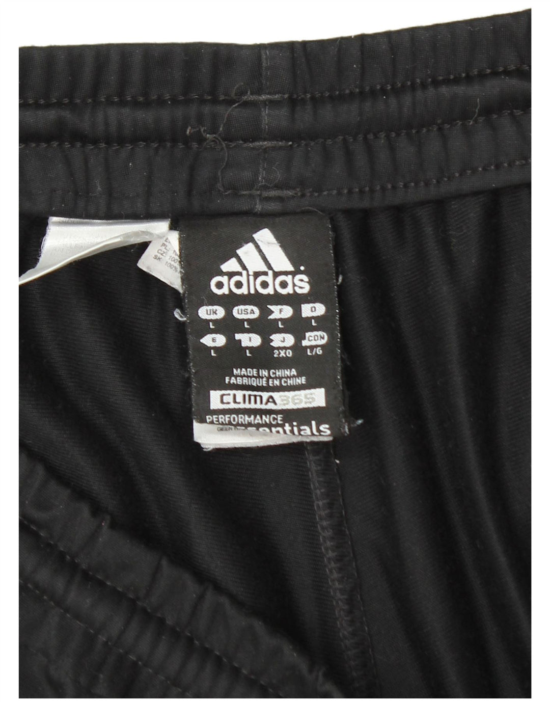 Pantaloni da tuta ADIDAS Clima 365 grandi in poliestere nero