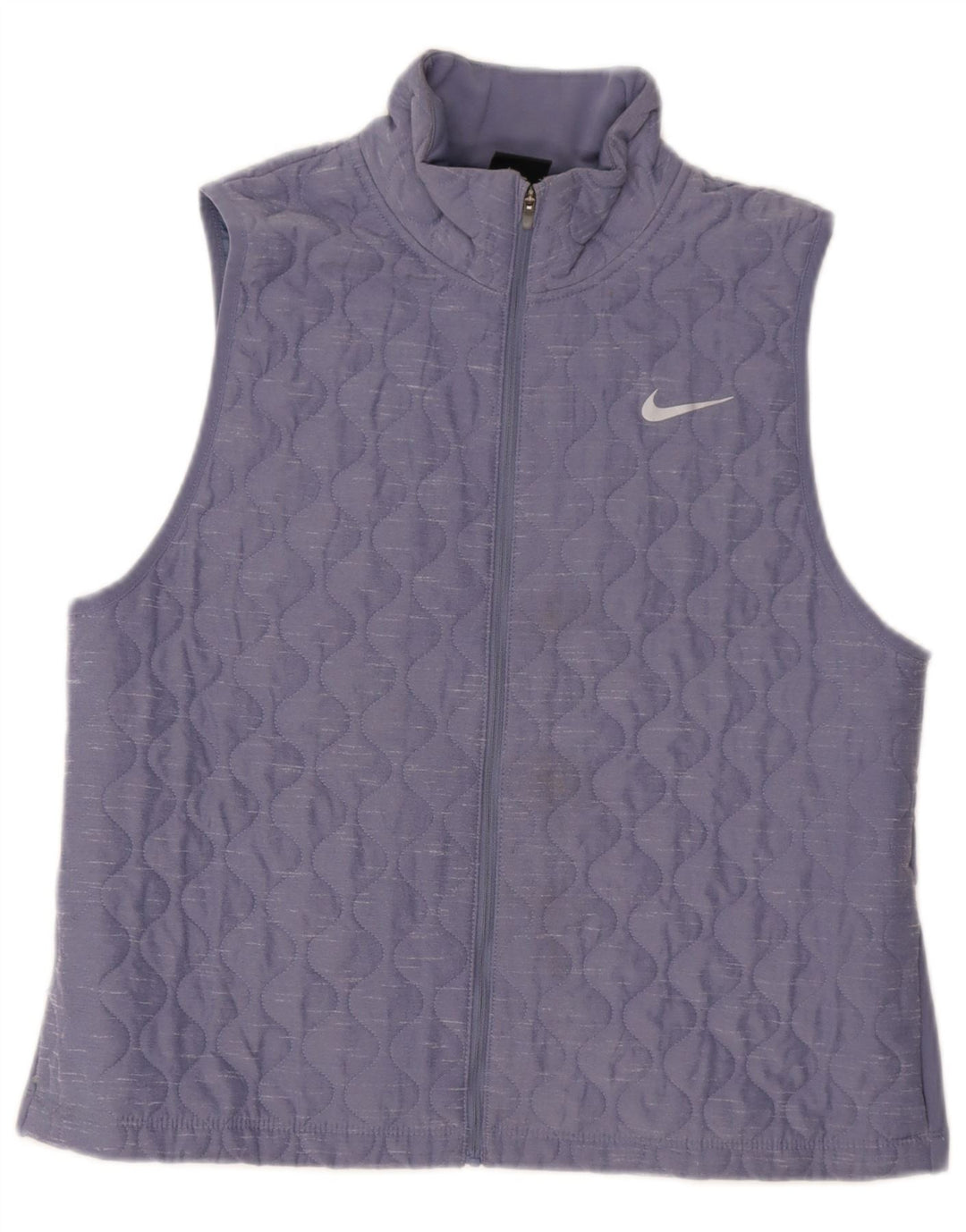 Gilet trapuntato da corsa da donna Nike UK 16 grande poliestere viola