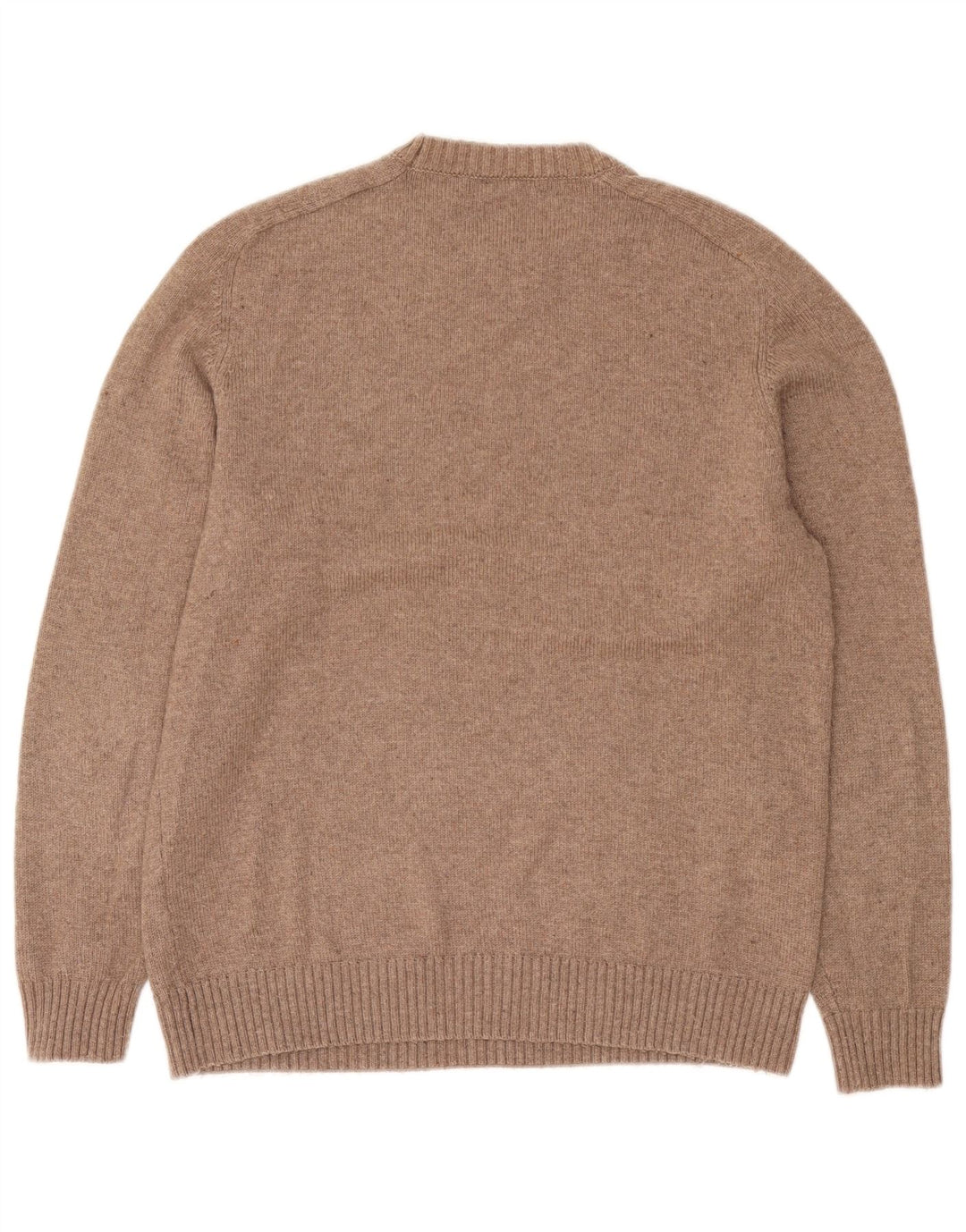 Maglione maglione girocollo da uomo Zara in poliestere marrone medio
