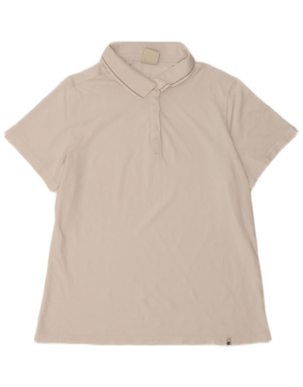 Champion Womens Easy Fit Polo Shirt UK 18 XL White