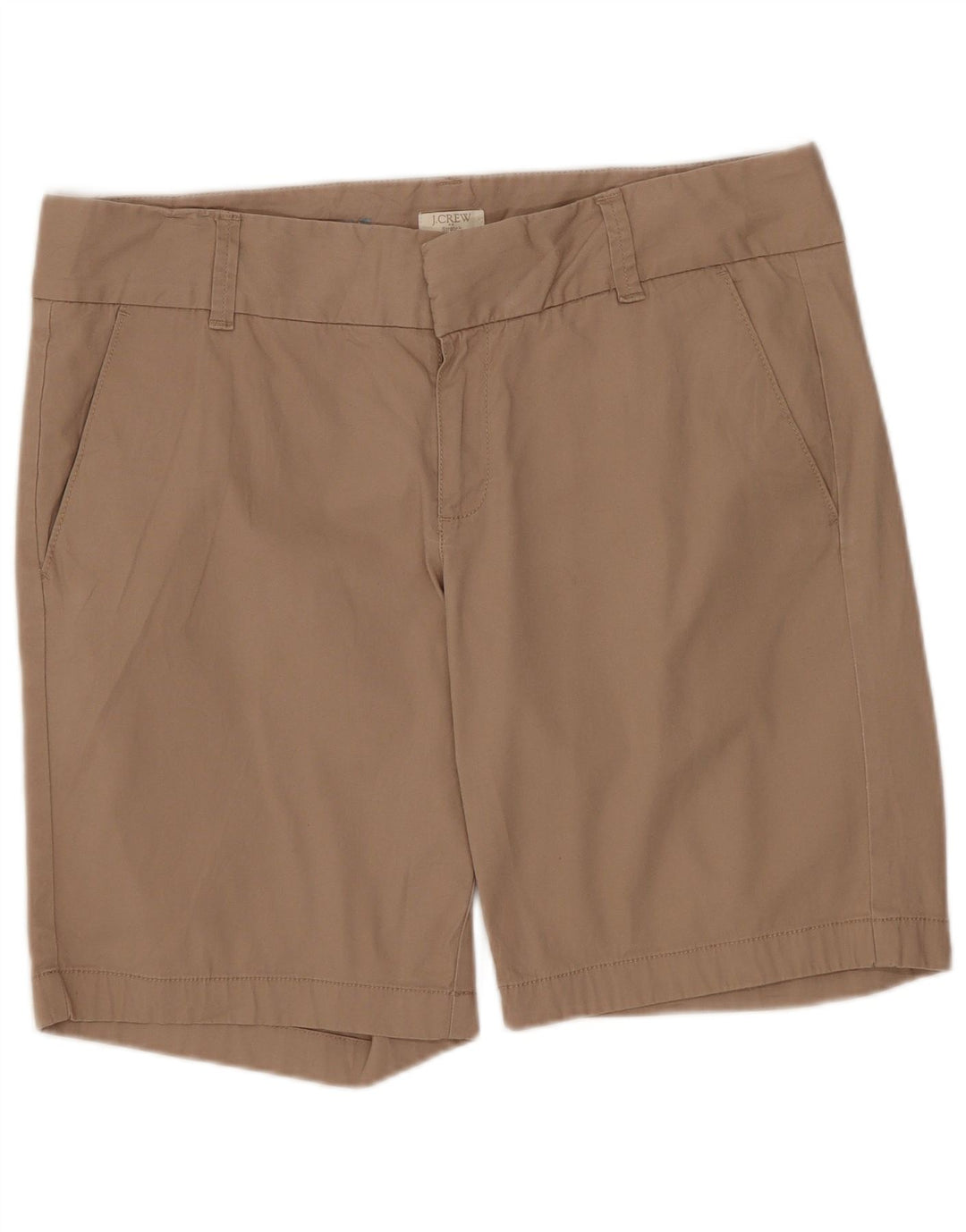 Pantaloncini chino da donna J. Crew US 8 medi W32 cotone marrone
