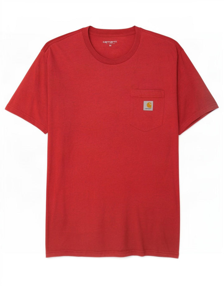 T-shirt da uomo Carhartt Top in cotone chiazzato rosso medio