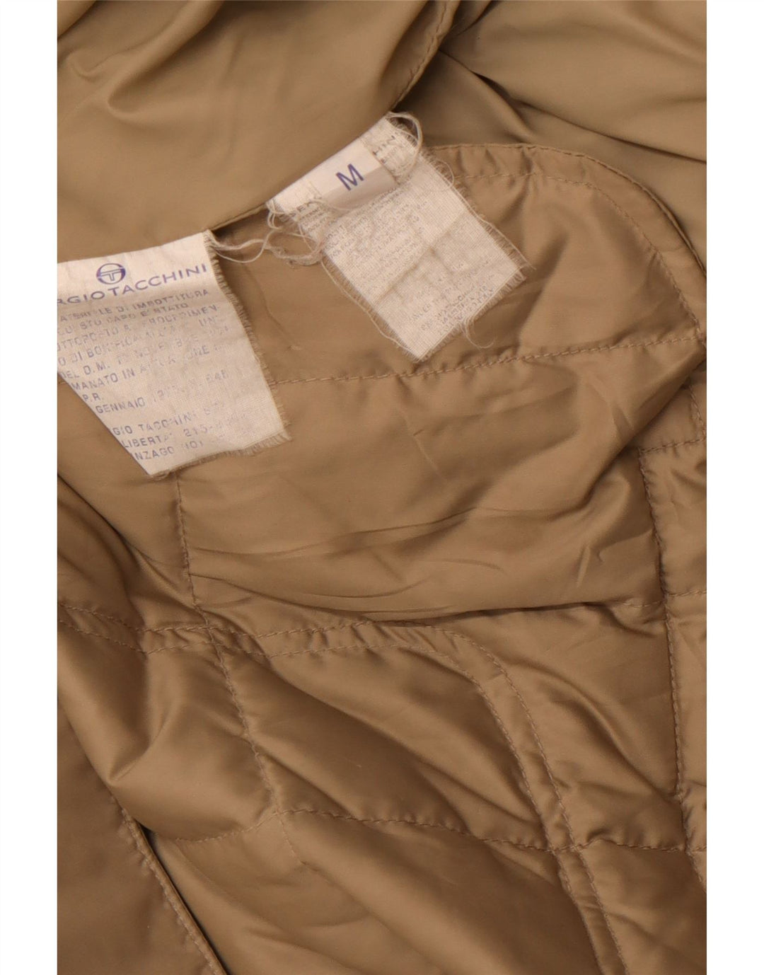 SERGIO TACCHINI Giacca imbottita da uomo UK 38 Beige medio