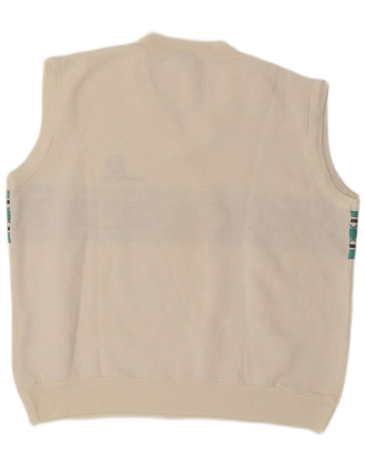 Canotta da uomo Sergio Tacchini Canotta XL Acrilico geometrico bianco