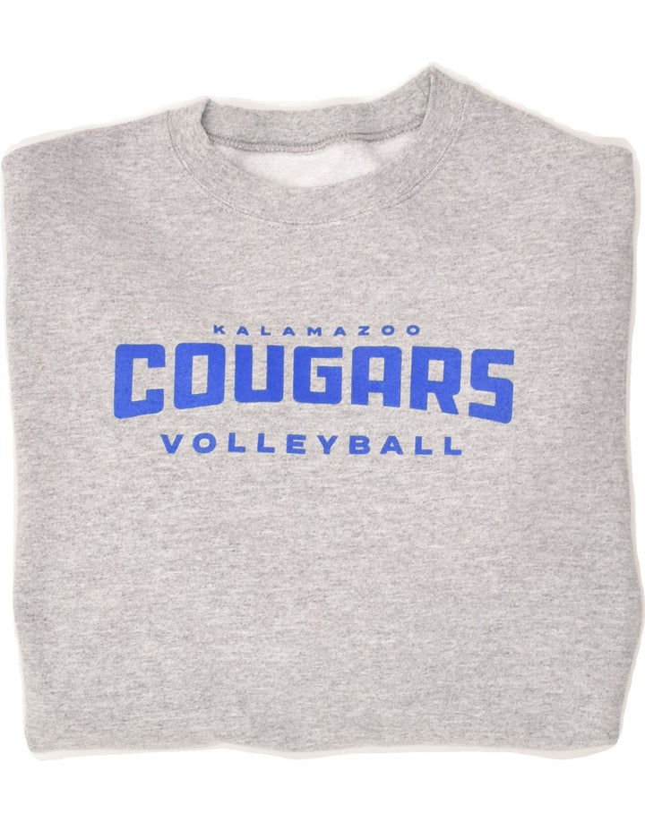 VINTAGE Mens Cougars Graphic Sweatshirt Jumper Small Grey Vintage Vintage and Second-Hand Vintage from Messina Hembry 