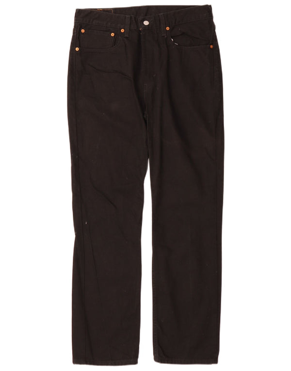 Levi's Uomo 516 Slim Jeans dritti W34 L32 Cotone Nero
