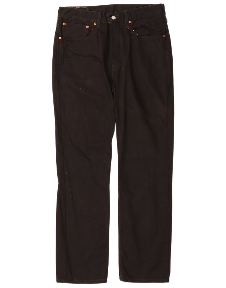 Levi's Uomo 516 Slim Jeans dritti W34 L32 Cotone Nero