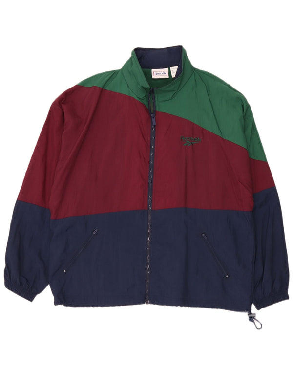 Giacca da tuta da uomo Reebok UK 40 Large multicolore Colourblock