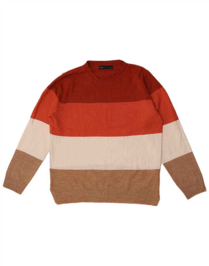 Maglione maglione girocollo da donna Marks & Spencer UK 12 medio multicolore