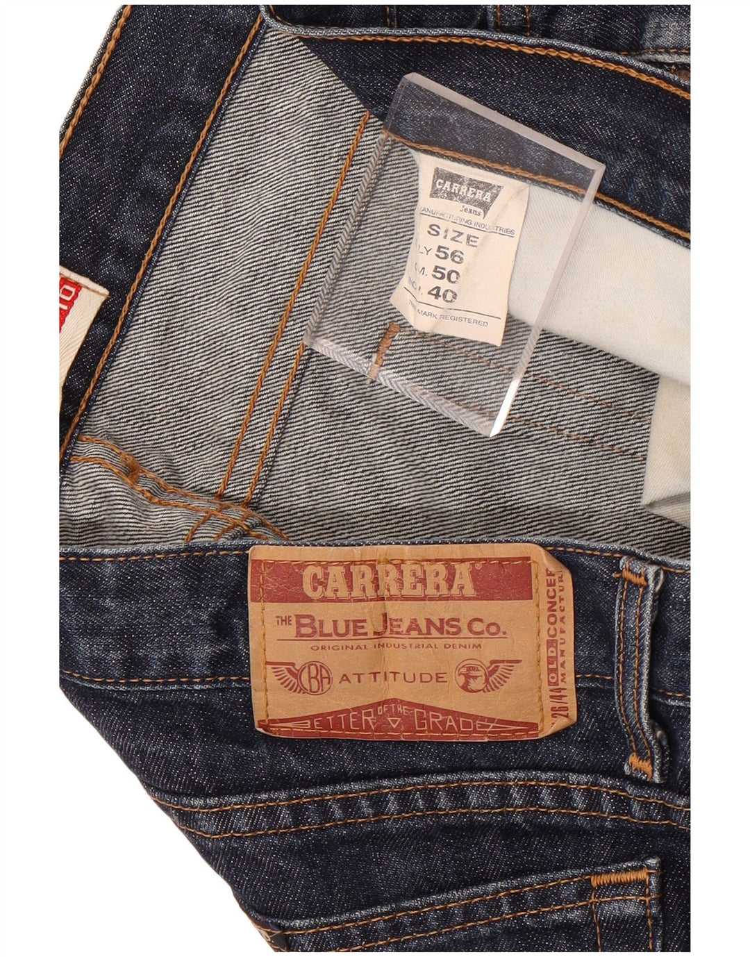 Jeans dritti da uomo Carrera 710 W40 L32 cotone blu navy