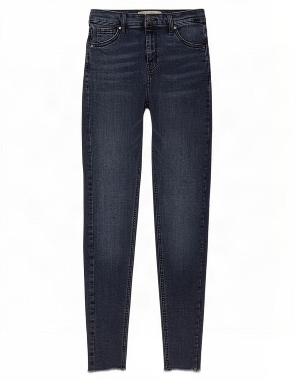 Jeans skinny a vita alta Jamie da donna Topshop W26 L27 cotone blu
