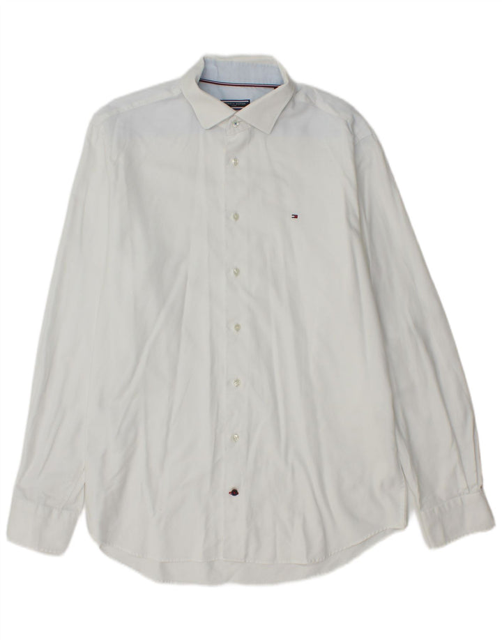 Camicia da uomo vestibilità regolare Tommy Hilfiger taglia 42 16 1/2 grande bianca