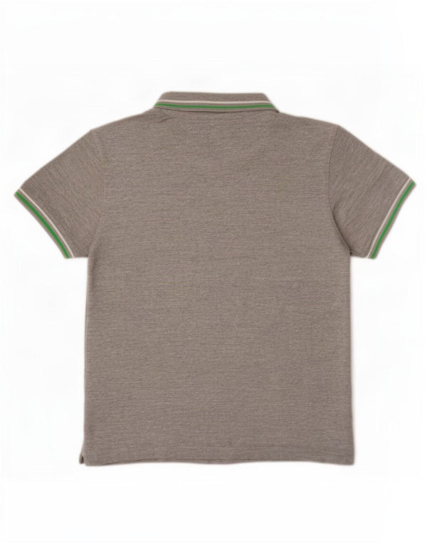 Lotto Mens Polo Shirt Medium Grey Flecked Cotton