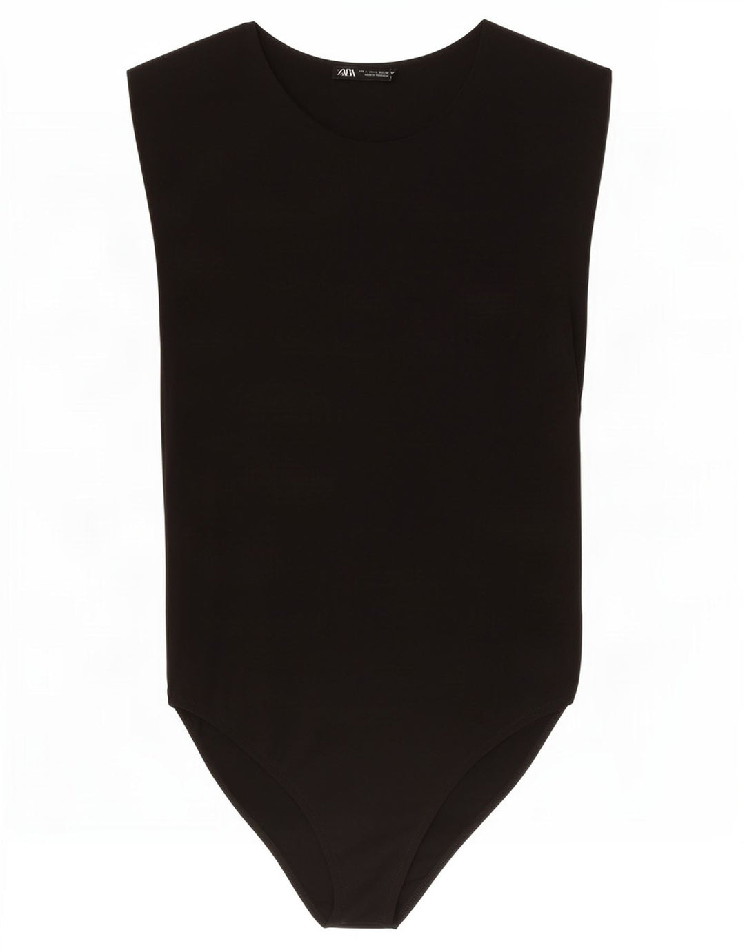 Body senza maniche da donna Zara UK 14 Large nero in poliammide