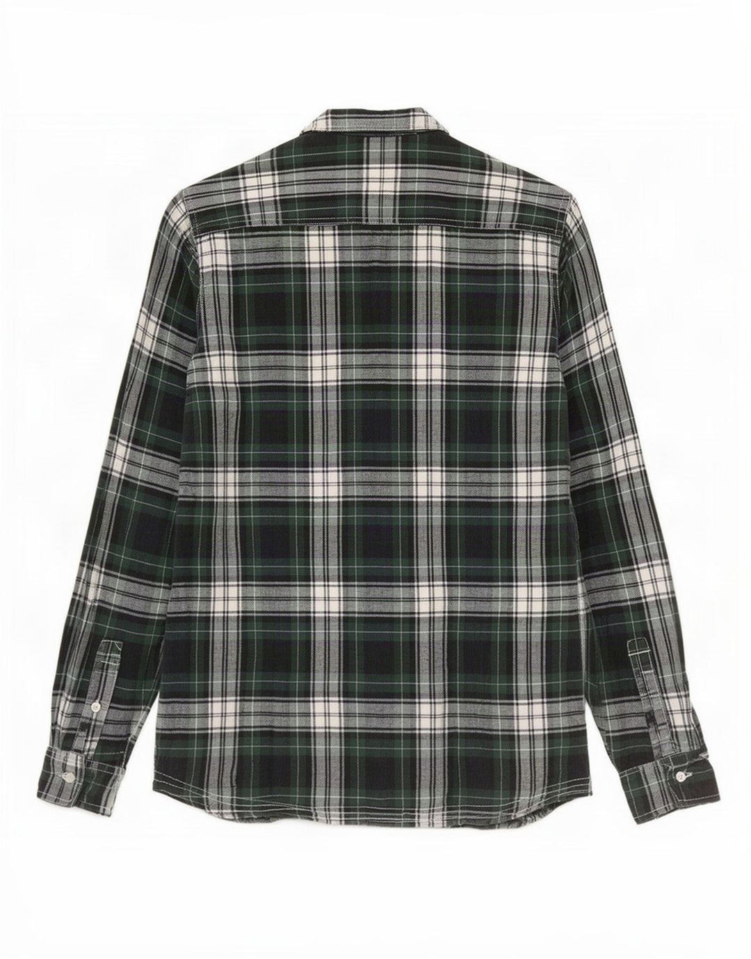PEPE Jeans Camicia in flanella da donna UK 14 Cotone a quadri verde medio
