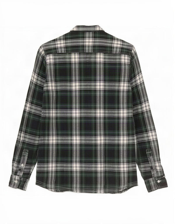 PEPE Jeans Camicia in flanella da donna UK 14 Cotone a quadri verde medio