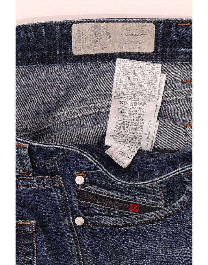Jeans dritti regolari da uomo Diesel Larkee W34 L32 cotone blu