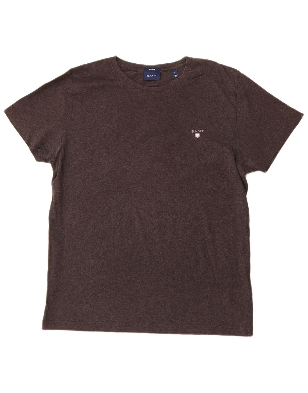GANT T-shirt regolare da uomo Top grande in cotone grigio