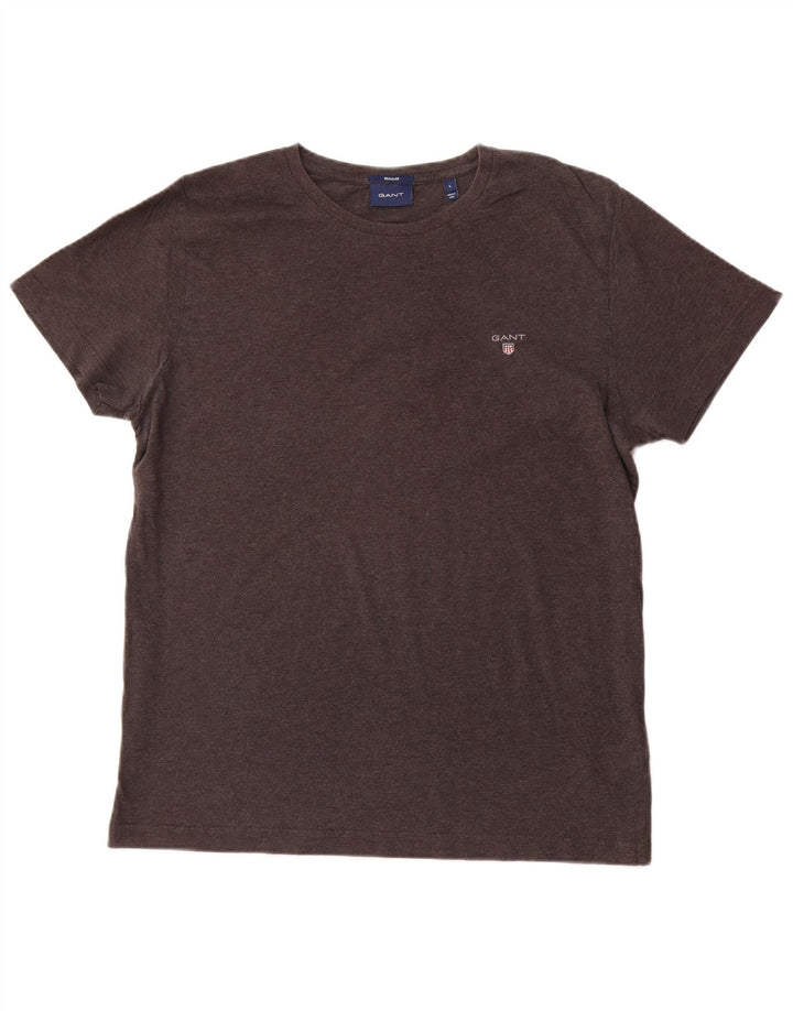 GANT T-shirt regolare da uomo Top grande in cotone grigio