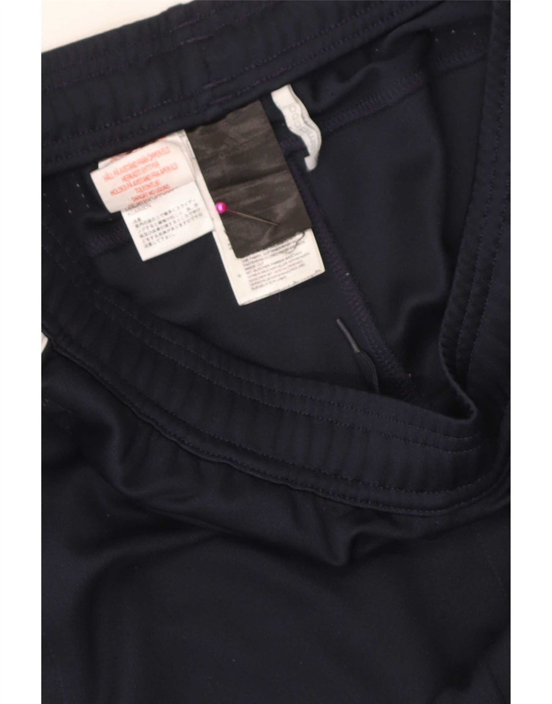 Pantaloni della tuta da ragazzo Adidas 15-16 anni in poliestere blu navy