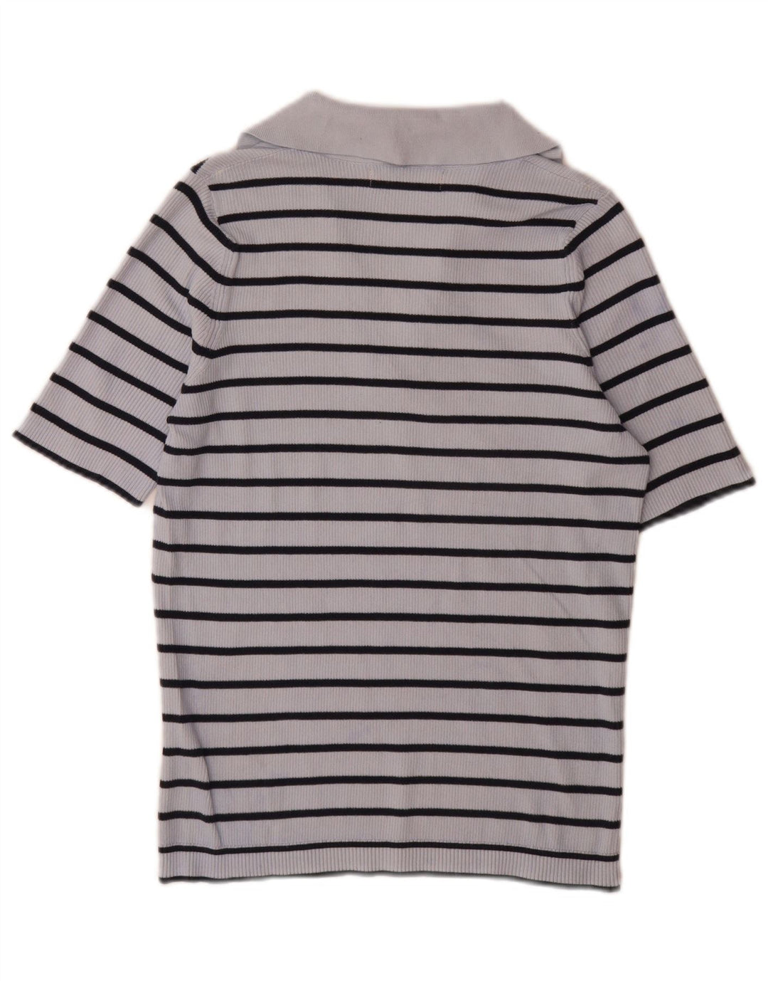 Polo da donna Marks & Spencer UK 14 Cotone a righe blu medio
