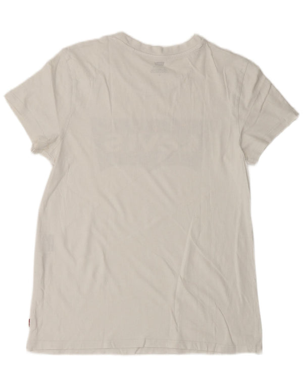 T-shirt grafica da donna Levi's Top UK 14 Medium White
